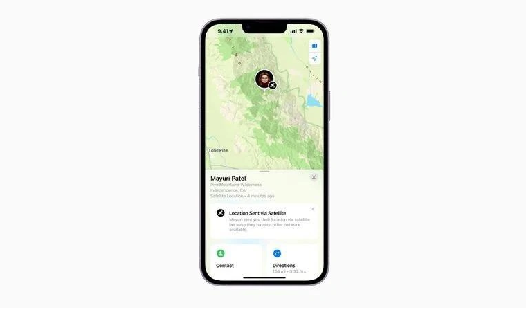 临沭苹果14维修分享iPhone14系列中 FindMy功能通过卫星分享位置方法教程 